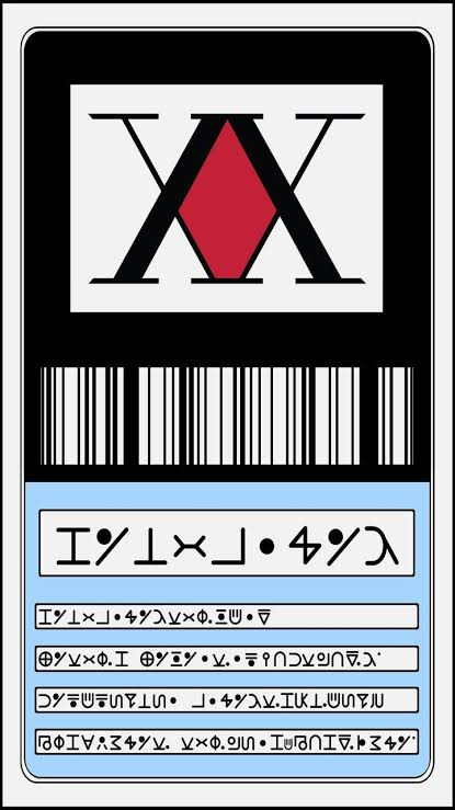 Hunter License artwork from Hunter x Hunter